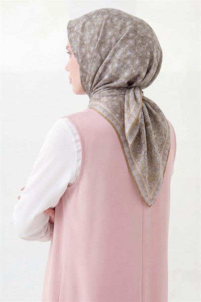 Soft Eşarp Rûmi Yağ Yeşili 90x90