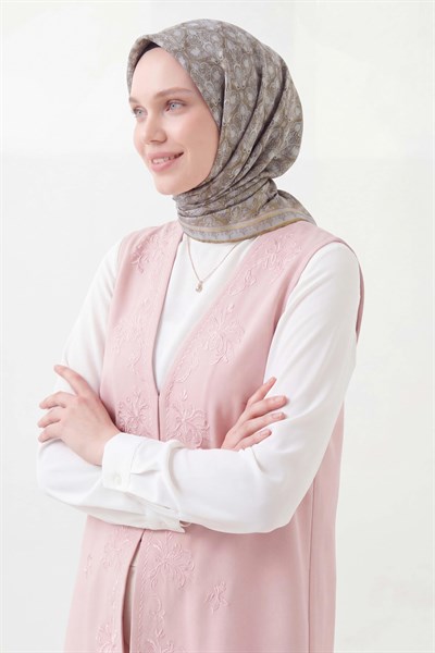 Soft Eşarp Rûmi Yağ Yeşili 90x90