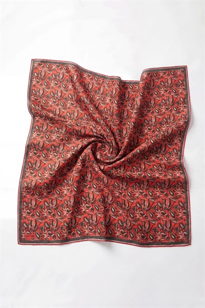 Soft Eşarp Şal Motif Kırmızı 90x90