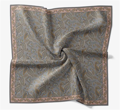 Soft Eşarp Şal Motif Koyu Gri