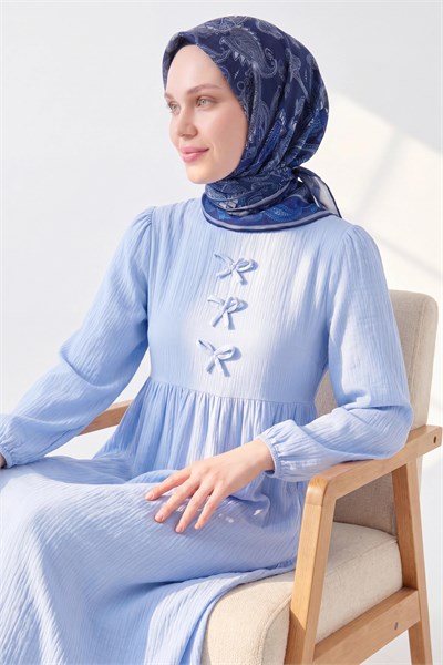Soft Eşarp Şal Motif Lacivert