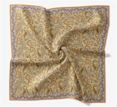 Soft Eşarp Şal Motif Pastel Sarı