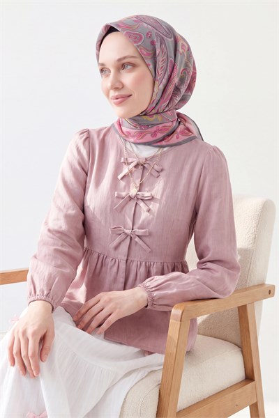 Soft Eşarp Şal Motif Pembe