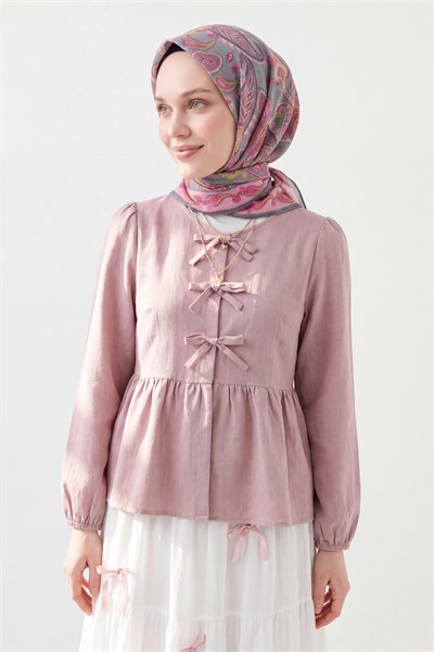 Soft Eşarp Şal Motif Pembe