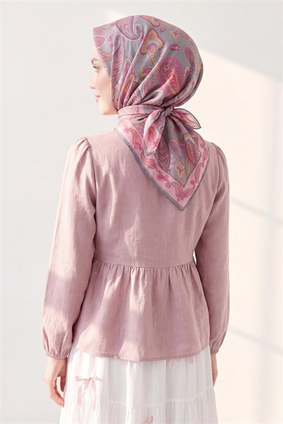 Soft Eşarp Şal Motif Pembe