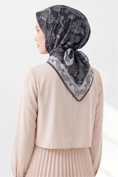 Soft Eşarp Şal Motif Siyah