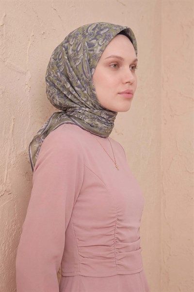 Soft Eşarp Şal Motif Siyah 90x90