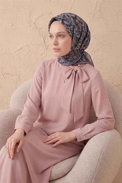 Soft Eşarp Şal Motif Siyah 90x90