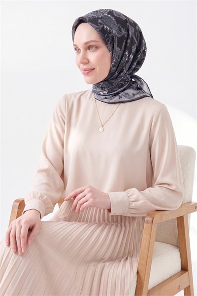 Soft Eşarp Şal Motif Siyah