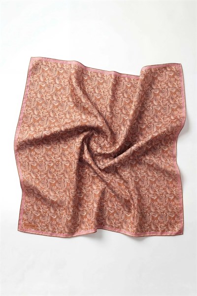 Soft Eşarp Şal Motif Soğan Kabuğu 90x90
