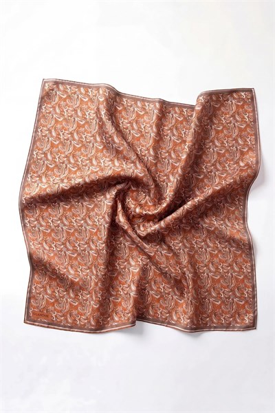 Soft Eşarp Şal Motif Taba 90x90