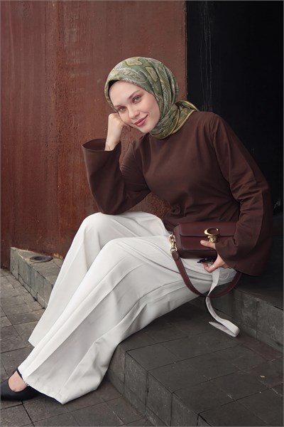 Soft Eşarp Şal Motif Yeşil