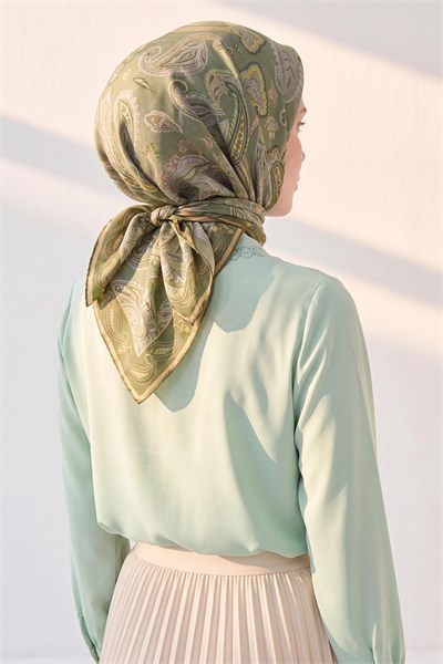 Soft Eşarp Şal Motif Yeşil