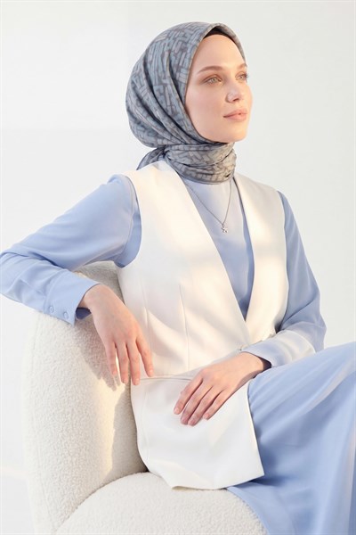 Soft Eşarp Soyut Bebe Mavi