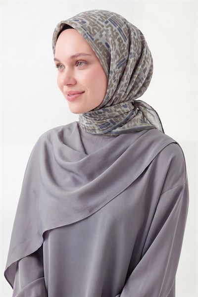 Soft Eşarp Soyut Küf Yeşili