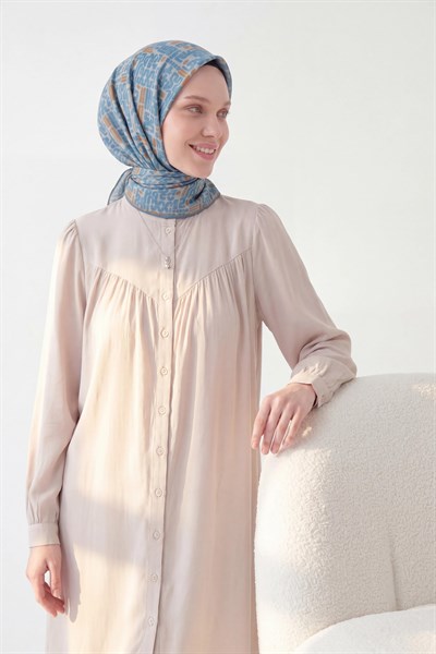 Soft Eşarp Soyut Mavi