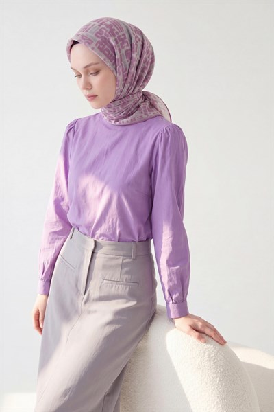 Soft Eşarp Soyut Pembe