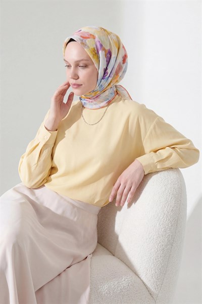 Soft Eşarp Suluboya Bebe Mavisi 90x90