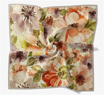 Soft Eşarp Suluboya Koyu Turuncu 90x90