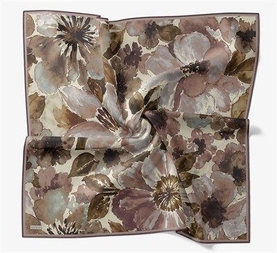 Soft Eşarp Suluboya Koyu Vizon 90x90