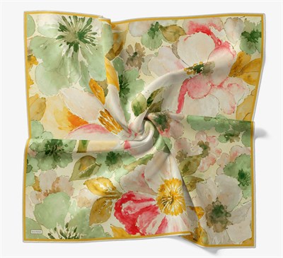 Soft Eşarp Suluboya Krem 90x90
