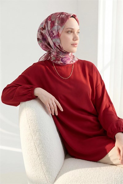 Soft Eşarp Suluboya Mor 90x90