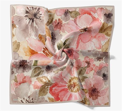 Soft Eşarp Suluboya Pudra Pembe 90x90