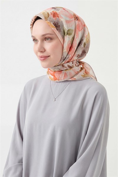 Soft Eşarp Suluboya Pudra Pembe 90x90