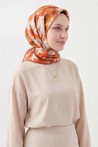 Soft Eşarp Suluboya Taba 90x90