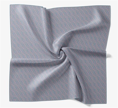 Soft Eşarp Zincir Desen Gök Mavisi 90x90