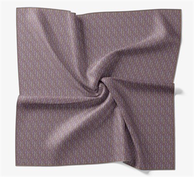 Soft Eşarp Zincir Desen Lila 90x90