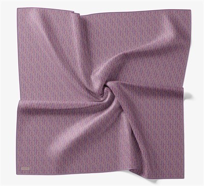 Soft Eşarp Zincir Desen Mor 90x90