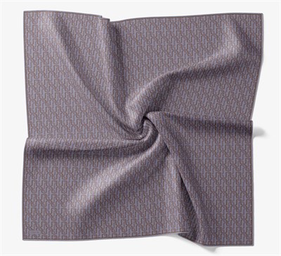 Soft Eşarp Zincir Desen Mor 90x90