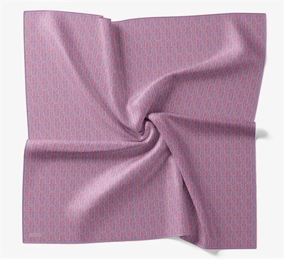 Soft Eşarp Zincir Desen Pembe 90x90