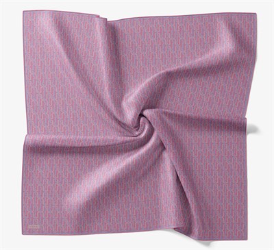 Soft Eşarp Zincir Desen Pembe 90x90
