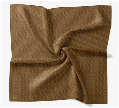 Soft Eşarp Zincir Desen Taba 90x90
