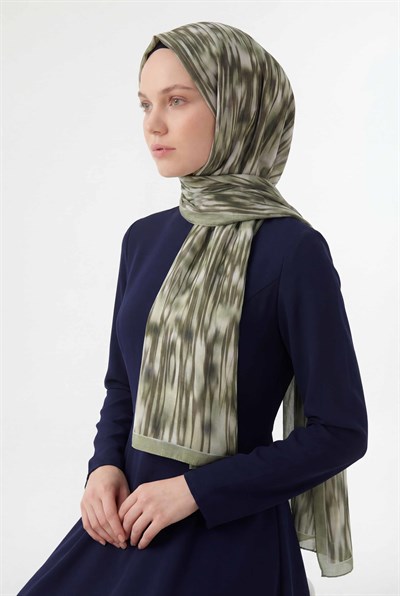 Su Yolu Desen Haki 75X195 Soft Şal