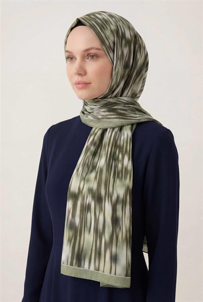 Su Yolu Desen Haki 75X195 Soft Şal