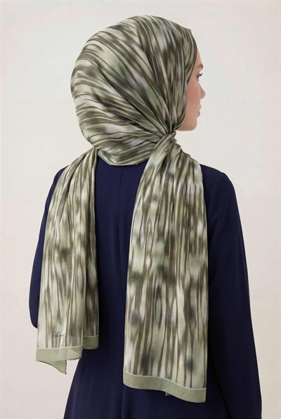 Su Yolu Desen Haki 75X195 Soft Şal