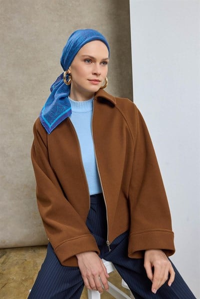 Tencel Monare Eşarp Etnik Desen Funda 90X90