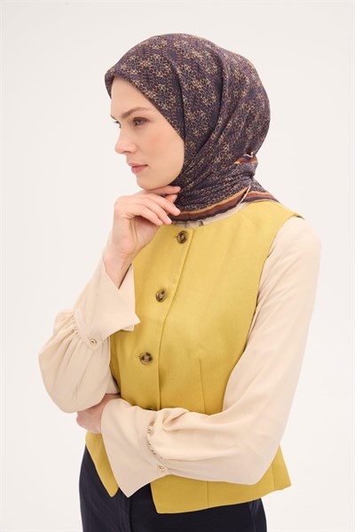 Tencel Monare Eşarp Geometrik Motif Desen 90X90