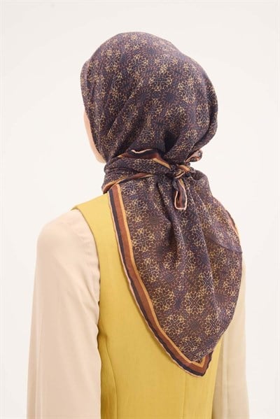 Tencel Monare Eşarp Geometrik Motif Desen 90X90