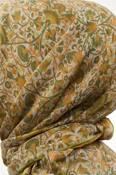 Tencel Monare Eşarp Saray Baharı Desen Taş 90X90