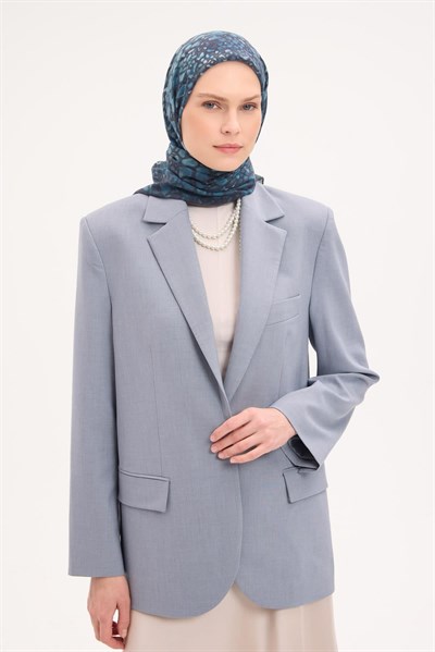 Tencel Monare Eşarp Taş Desen Petrol Yeşili 90x90