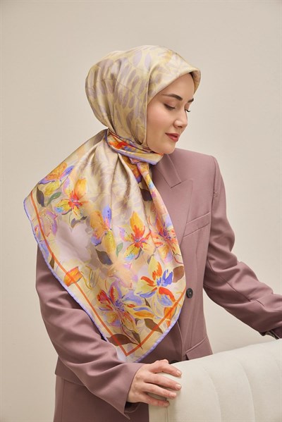 Twill İpek Eşarp Evreka Butter Yellow 90x90