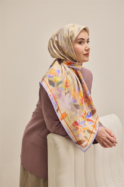 Twill İpek Eşarp Evreka Butter Yellow 90x90