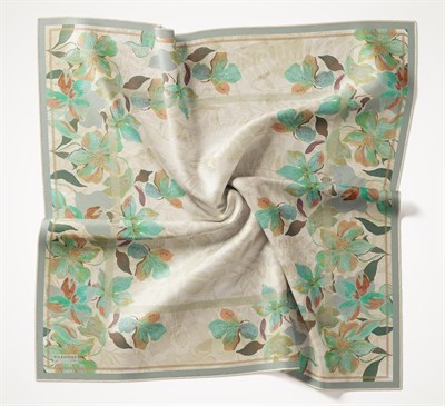 Twill İpek Eşarp Evreka Pastel Yeşil 90x90