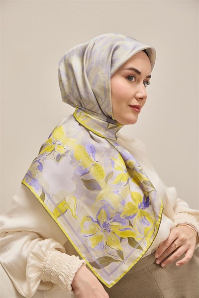 Twill İpek Eşarp Evreka Soluk Lila 90x90