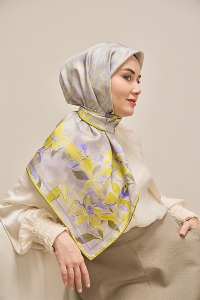 Twill İpek Eşarp Evreka Soluk Lila 90x90