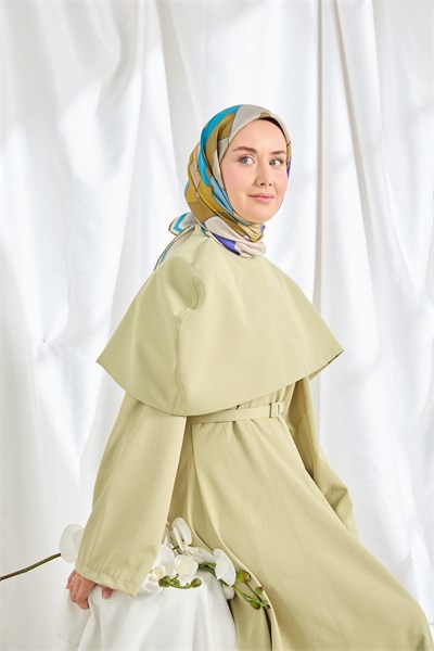 Twill İpek Eşarp Mid-Century Morcivert